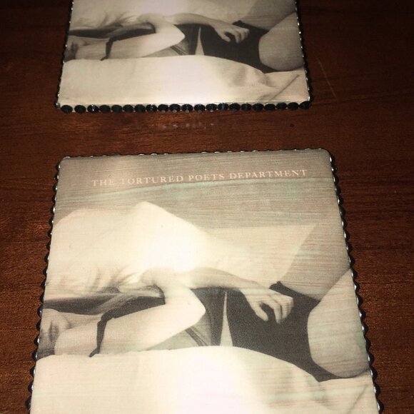 Set of 2 Coasters, Swiftie Lovers, Taylor Swift, Coasters, Gift - Picture 3 of 4